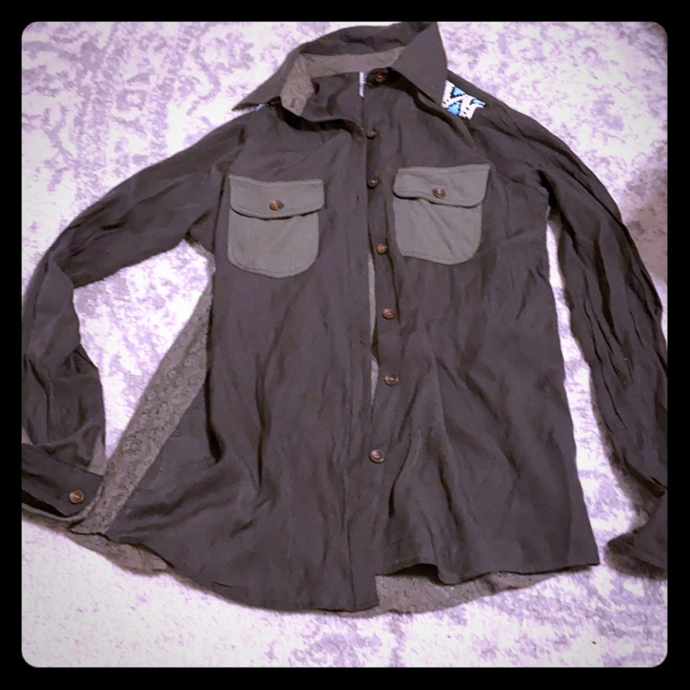 Bke button down top
